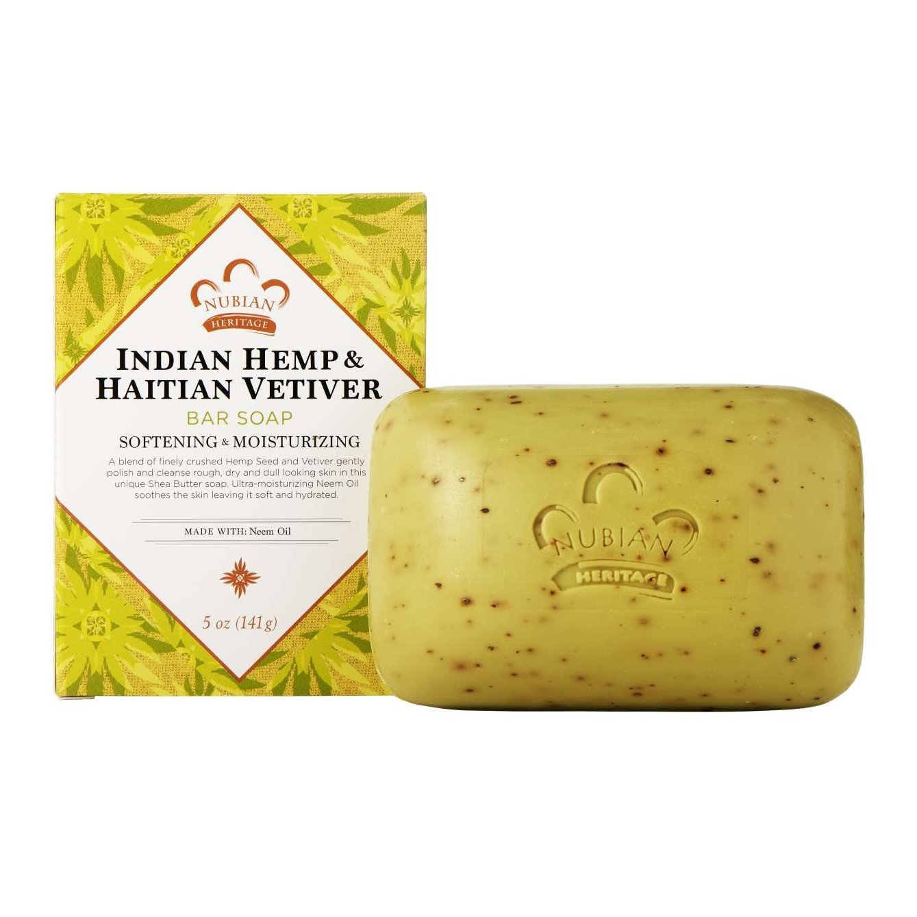 Nubian Heritage Nubian Soap Indian Hemp Haitian Vetiver 5 Oz Nubian Heritage Nubian Soap Indian Hemp Haitian Vetiver 5 Oz