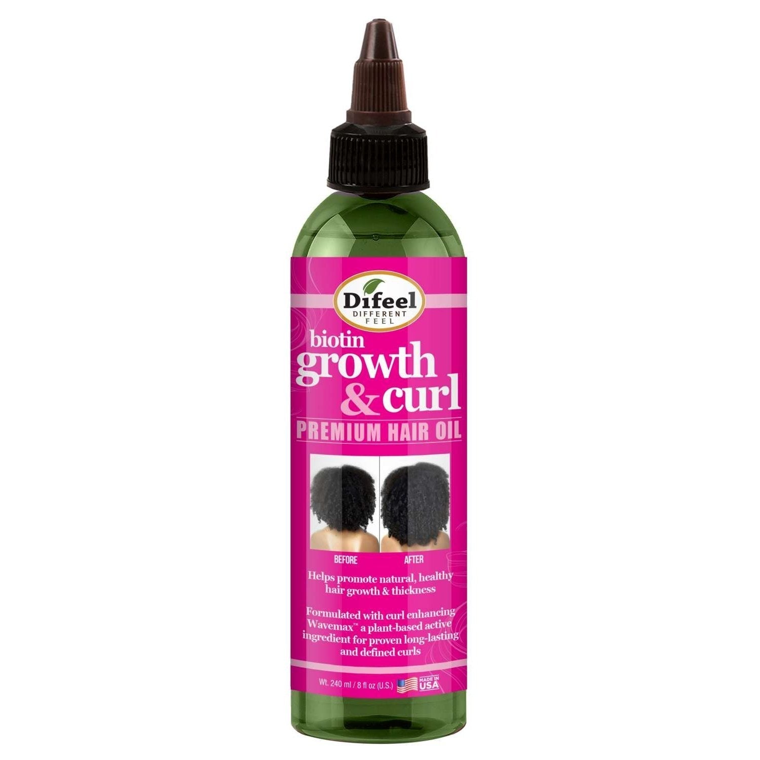 Difeel Growth And Curl Biotin Premium Hair Oil 8 Oz Difeel Growth and Curl Biotin Premium Hair Oil 8 Oz