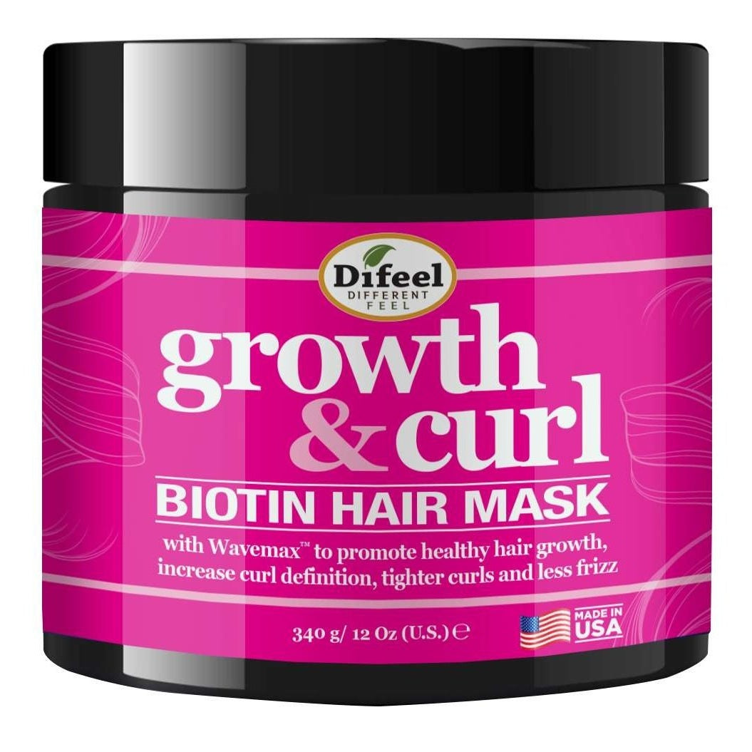 Difeel Growth And Curl Biotin Hair Mask 12 Oz Difeel Growth And Curl Biotin Hair Mask 12 Oz