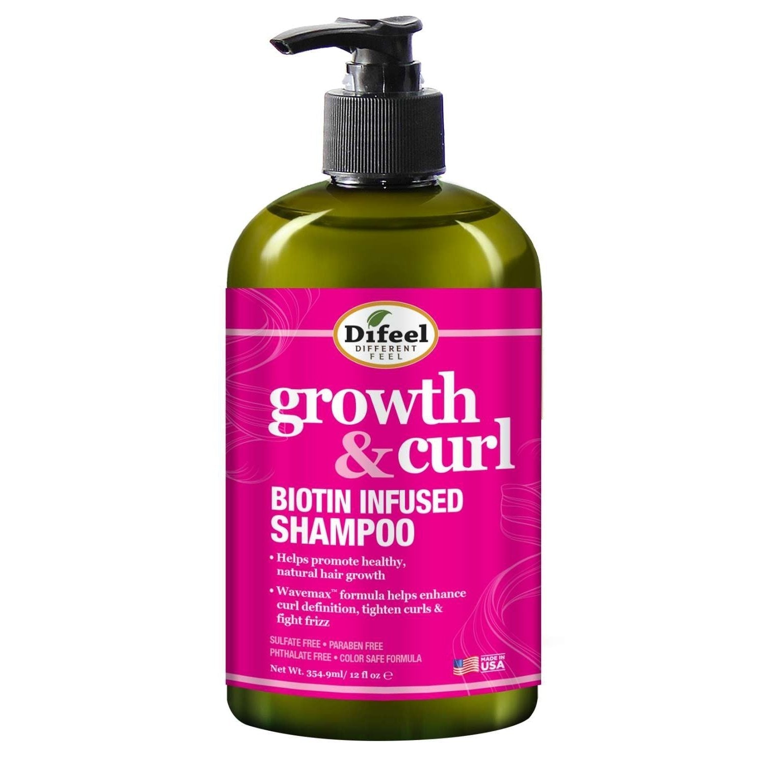 Difeel Growth And Curl Biotin Shampoo 12 Oz Difeel Growth And Curl Biotin Shampoo 12 Oz
