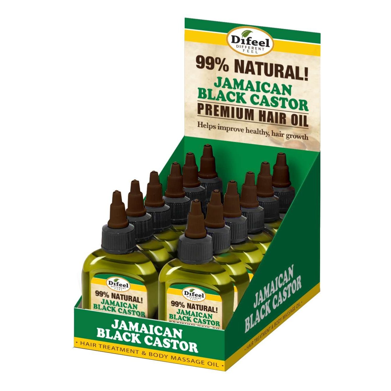 Difeel Premium Natural Hair Oil Jamaican Black Castor 2.5 Oz Difeel Premium Natural Hair Oil Jamaican Black Castor 2.5 Oz