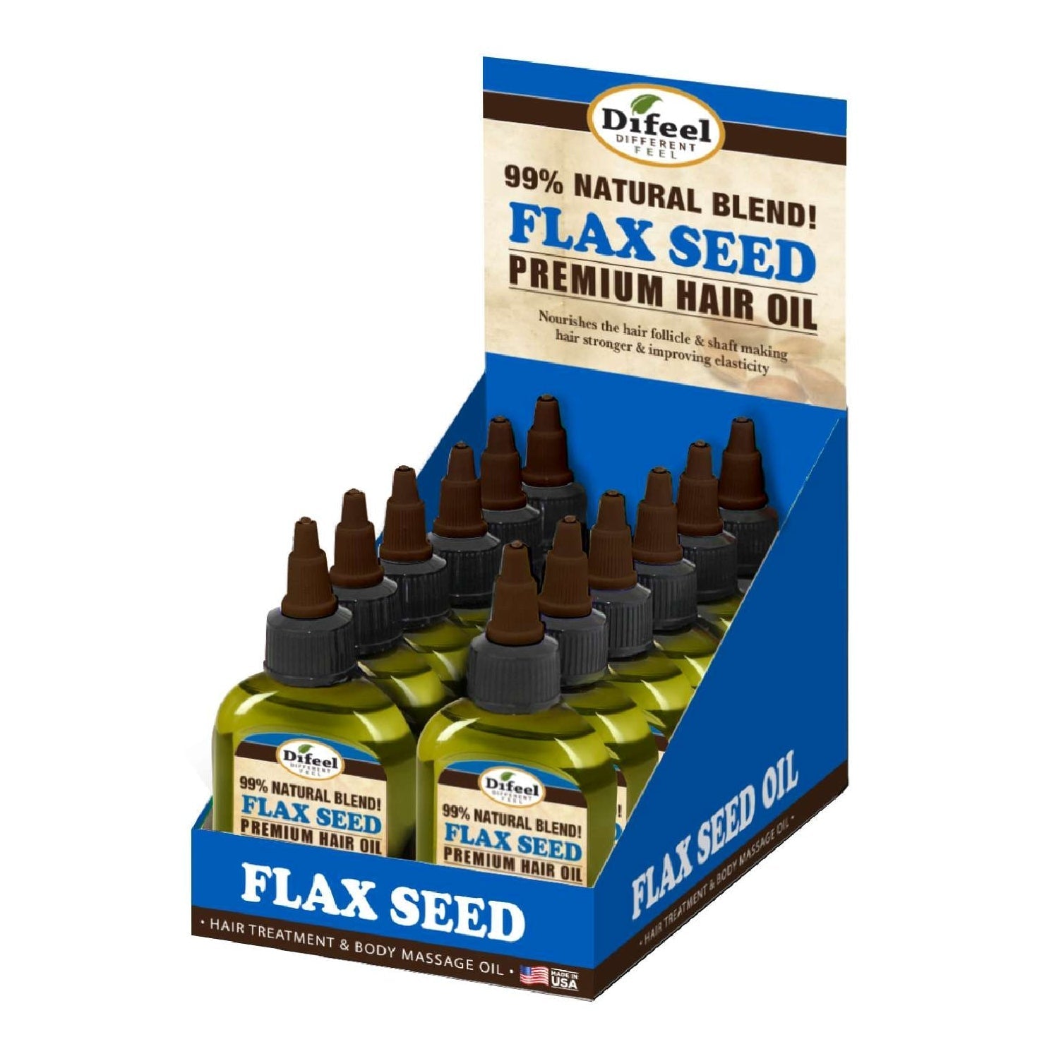 Sunflower Difeel Premium Natural Hair Oil Flax Seed Sunflower Difeel Premium Natural Hair Oil Flax Seed