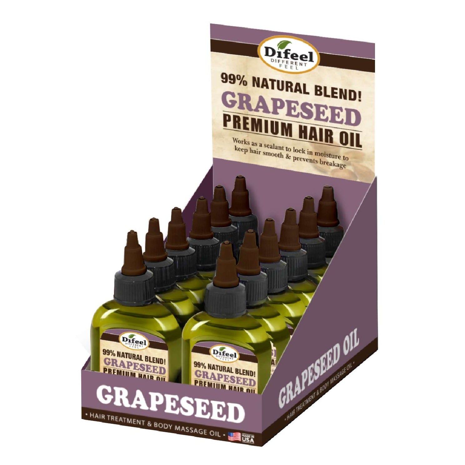 Sunflower Difeel Premium Natural Hair Oil Grapeeed Sunflower Difeel Premium Natural Hair Oil Grapeeed