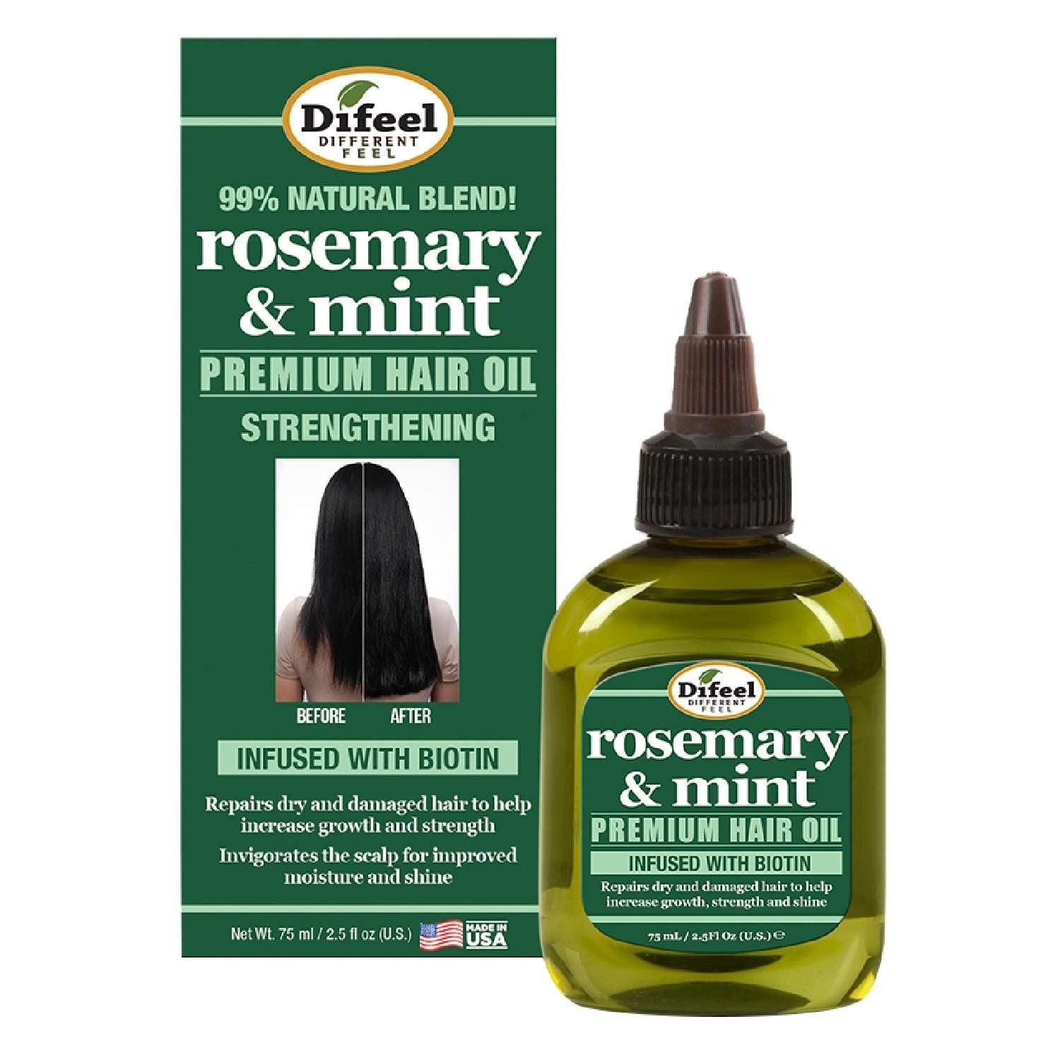 Difeel Sunflower Difeel Rosemary Mint Strengthening Hair Oil 2.5 Oz Difeel Sunflower Difeel Rosemary Mint Strengthening Hair Oil 2.5 Oz