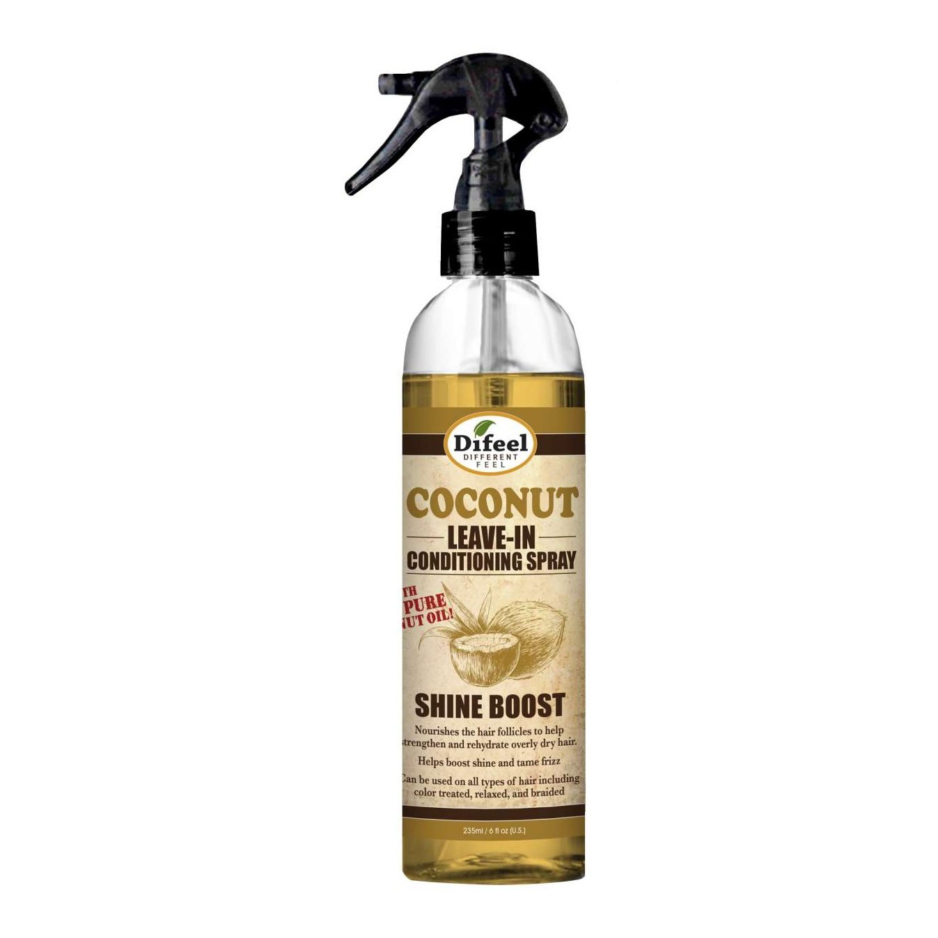 Difeel Leave In Spray Shine Coconut 6 Oz Difeel Leave In Spray Shine Coconut 6 Oz