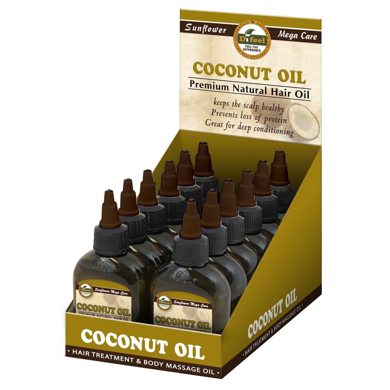Difeel Premium Natural Hair Oil Coconut 2.5 Oz Difeel Premium Natural Hair Oil Coconut 2.5 Oz