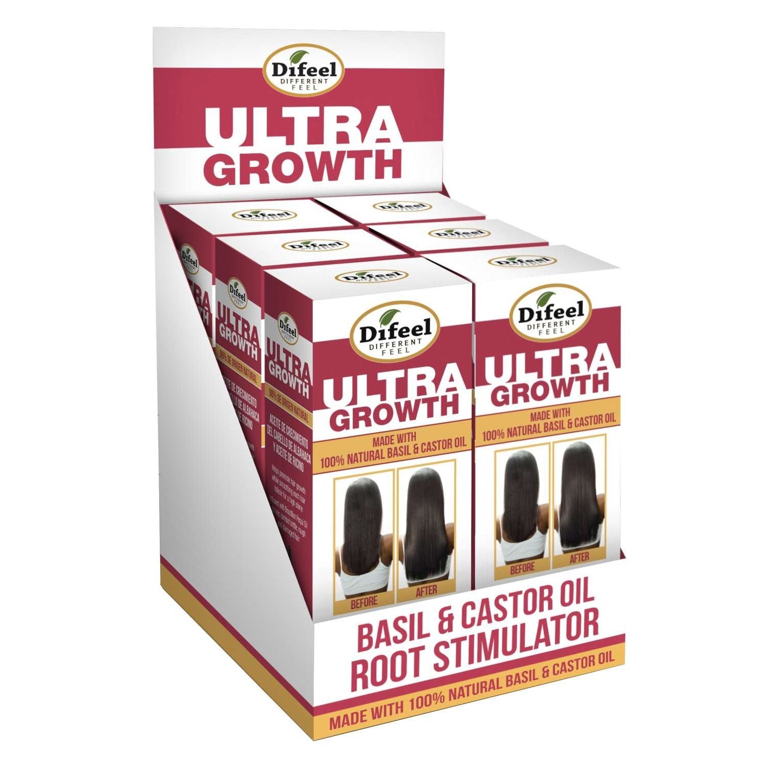 Sunflower Difeel Ultra Growth Basil-Castor Leave-In Root Stiml 2.5 Oz Sunflower Difeel Ultra Growth Basil-Castor Leave-In Root Stiml 2.5 Oz