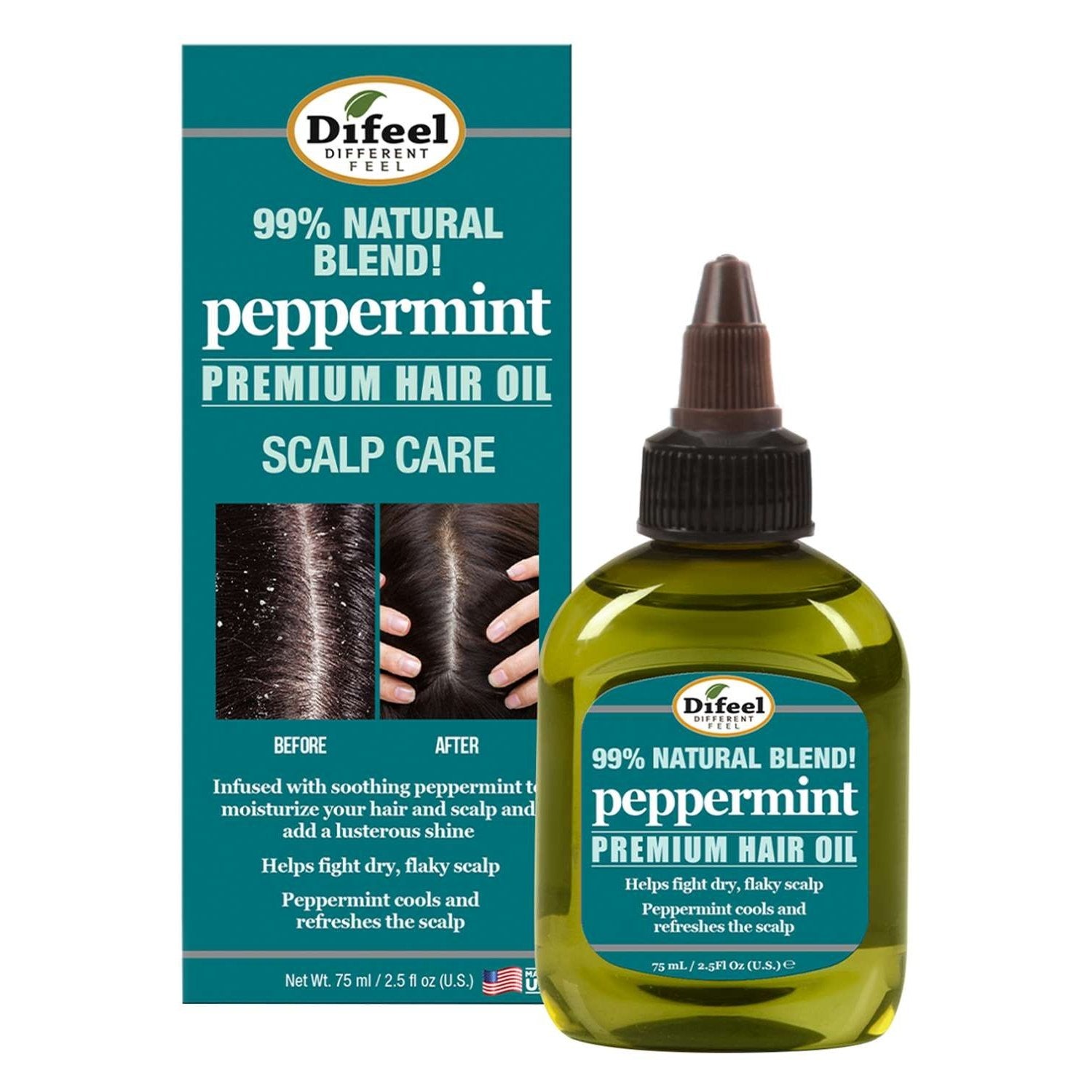 Difeel Peppermint Scalp Care Hair Oil 2.5 Oz Difeel Peppermint Scalp Care Hair Oil 2.5 Oz
