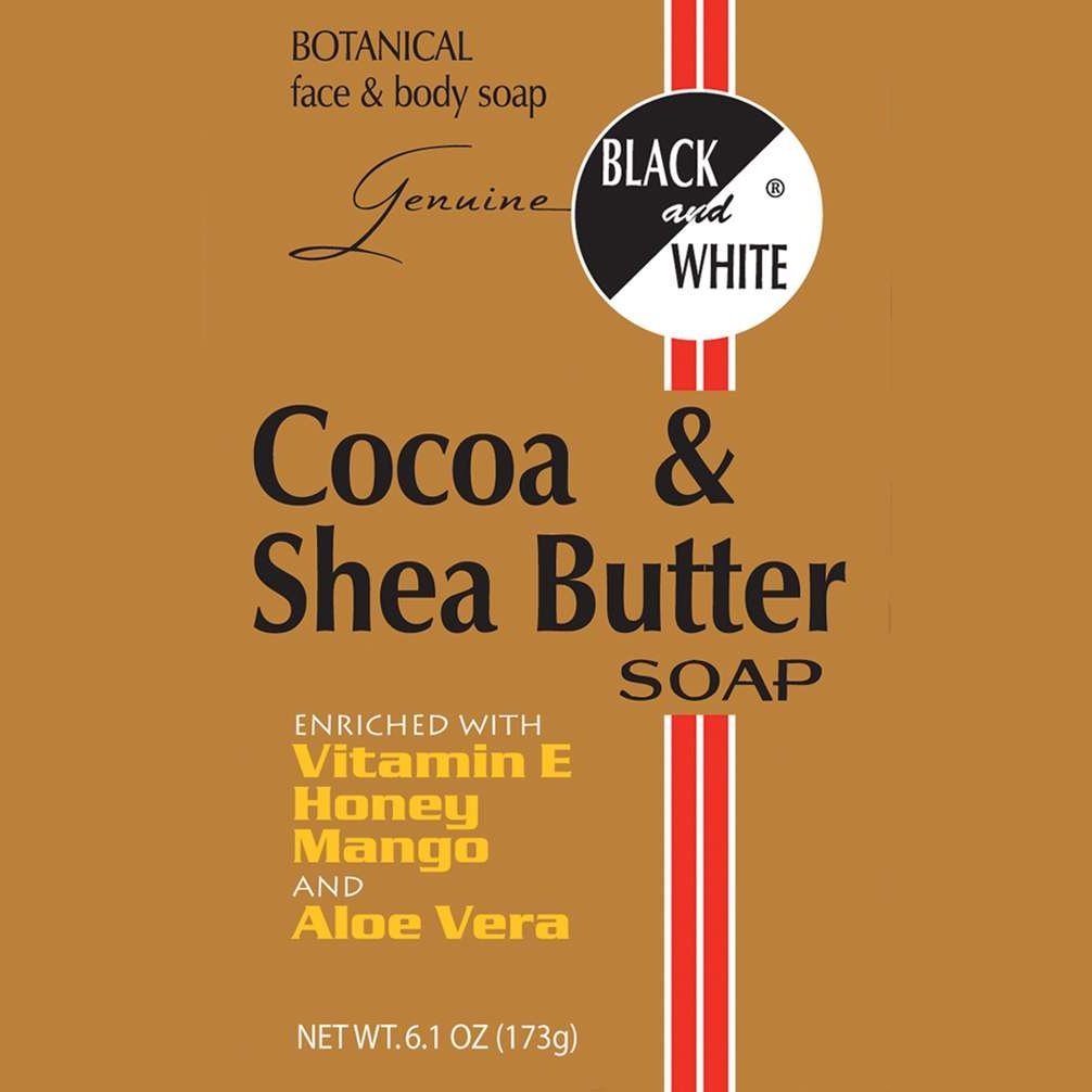 Black White Black And White Soap Cocoa Shea Butter 6.1 Oz Black White Black And White Soap Cocoa Shea Butter 6.1 Oz