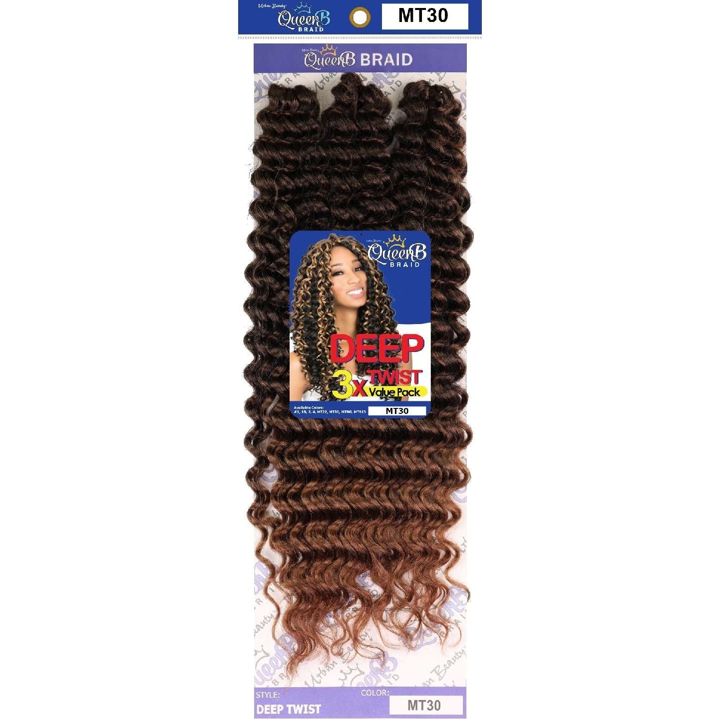 Urban Beauty Queen B Braid Synthetic Butterfly Goddess Locs 3X Value Pack 14 Inch Color 4 Urban Beauty Queen B Braid Synthetic Butterfly Goddess Locs 3X Value Pack 14 Inch Color 4