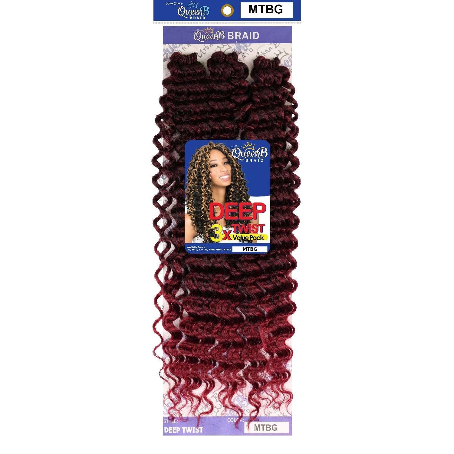 Urban Beauty Queen B Braid Synthetic Butterfly Goddess Locs 3X Value Pack 14 Inch Color 613 Urban Beauty Queen B Braid Synthetic Butterfly Goddess Locs 3X Value Pack 14 Inch Color 613