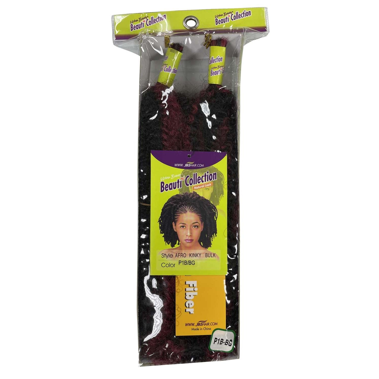 Synthetic Afro Kinky Bulk Hair For Braiding Color-P1Bburgundy Synthetic Afro Kinky Bulk Hair For Braiding Color-P1Bburgundy
