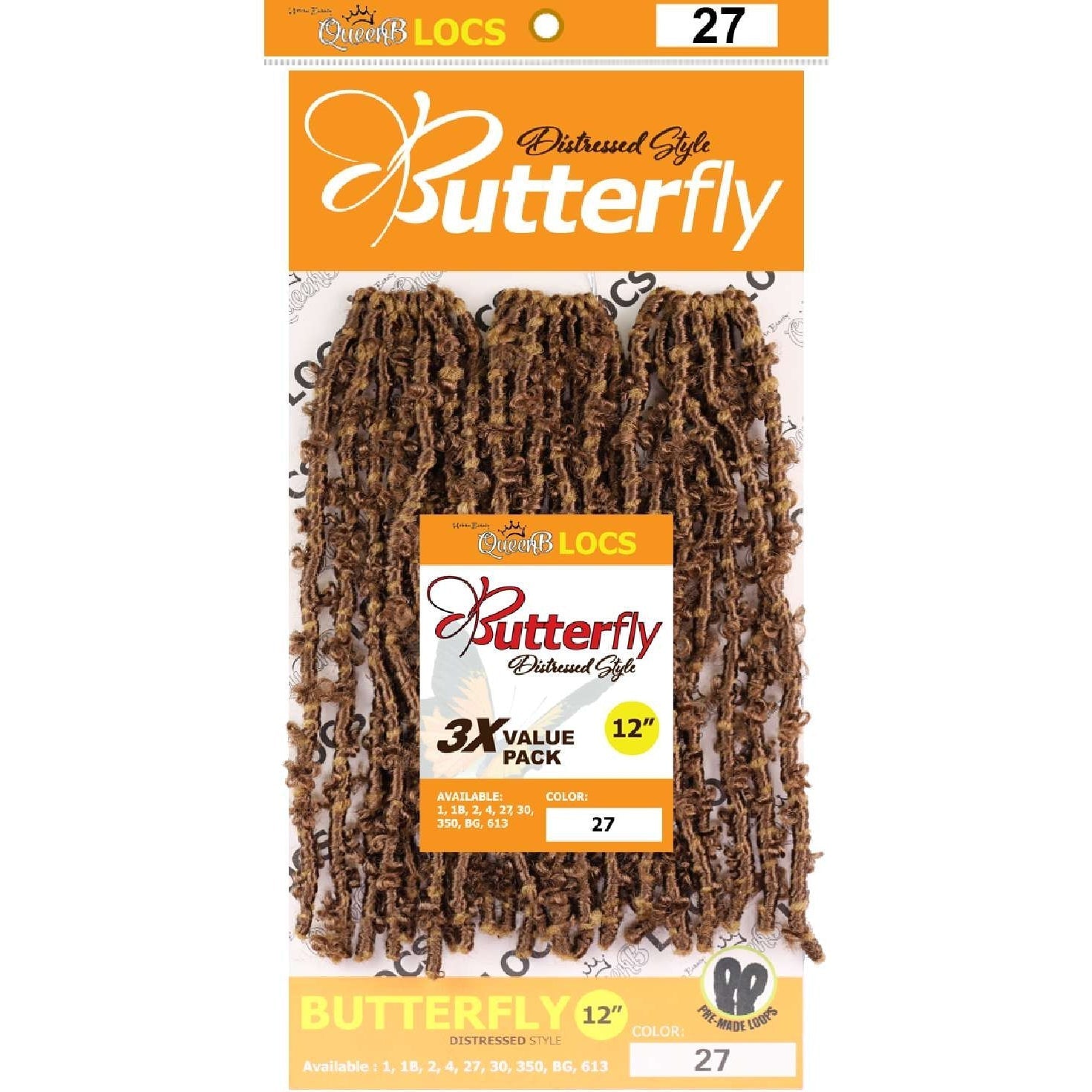 Synthetic Queen B 3X Butterfly Lcos 12Inch Color 27 Synthetic Queen B 3X Butterfly Lcos 12Inch Color 27
