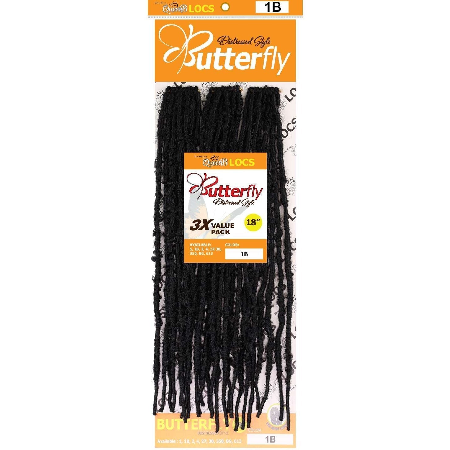 Synthetic Queen B 3X Butterfly Lcos 18Inch Color 1B Synthetic Queen B 3X Butterfly Lcos 18Inch Color 1B