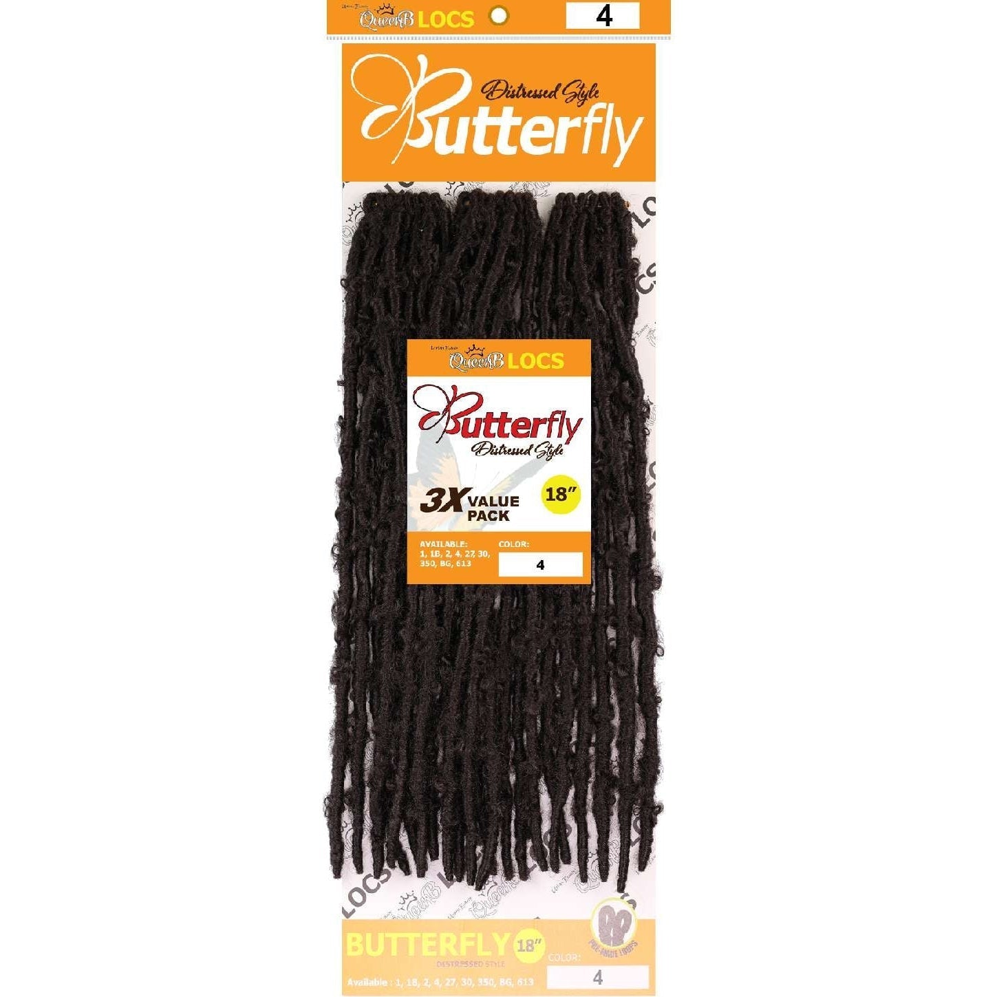 Synthetic Queen B 3X Butterfly Lcos 18Inch Color 4 Synthetic Queen B 3X Butterfly Lcos 18Inch Color 4