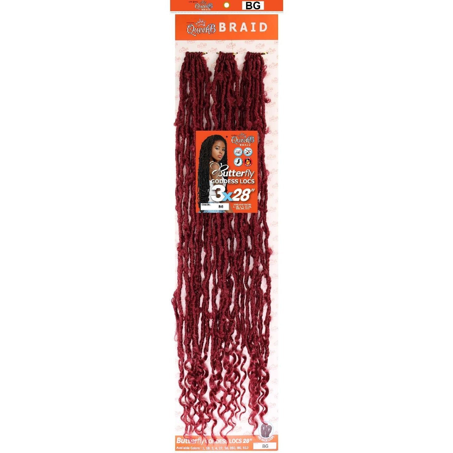 Urban Beauty Queen B Braid Synthetic Butterfly Goddess Locs 3X Value Pack 28 Inch Color Bg Urban Beauty Queen B Braid Synthetic Butterfly Goddess Locs 3X Value Pack 28 Inch Color Bg