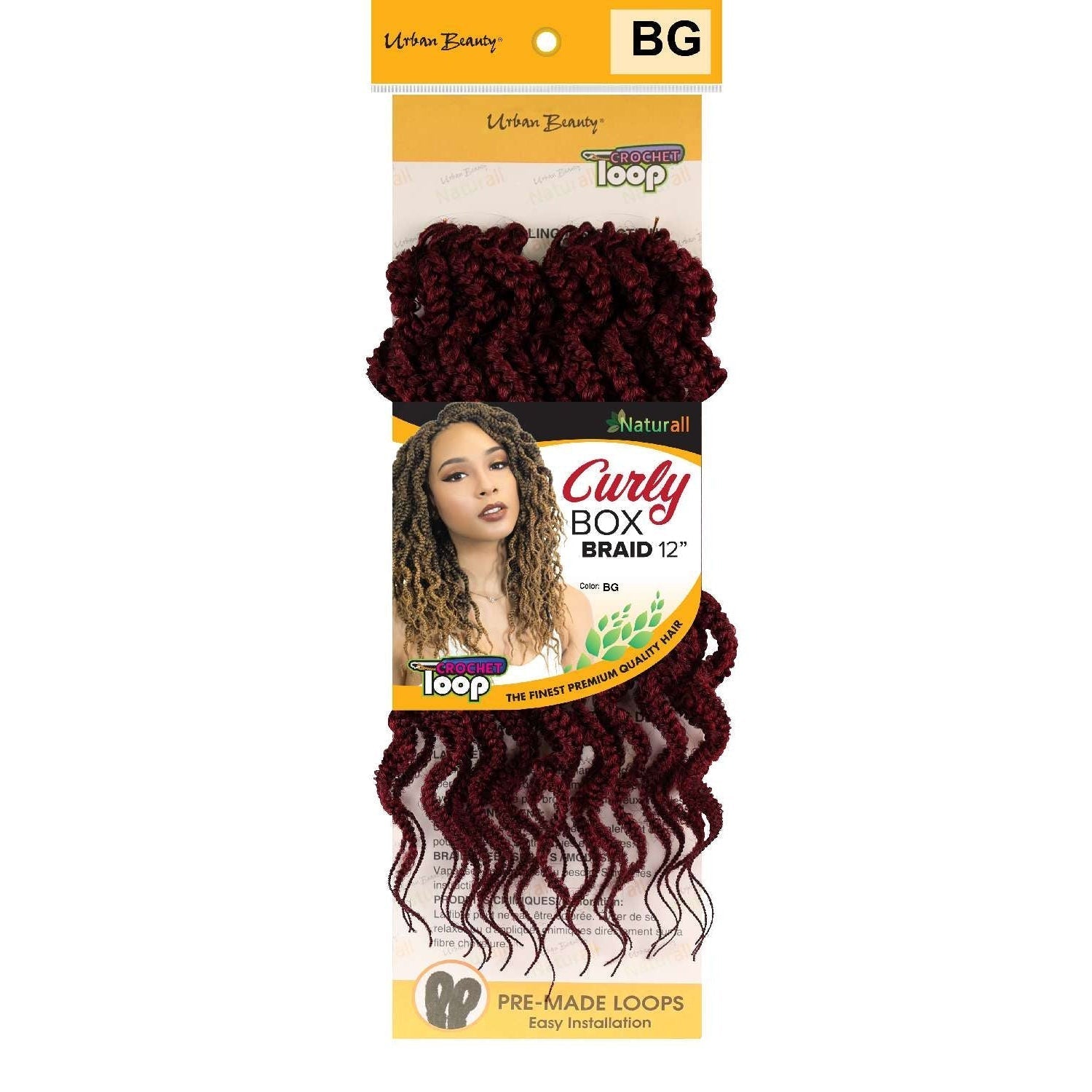 Synthetic Box Braid Curly Style 12 Inch Burgundy Synthetic Box Braid Curly Style 12 Inch Burgundy