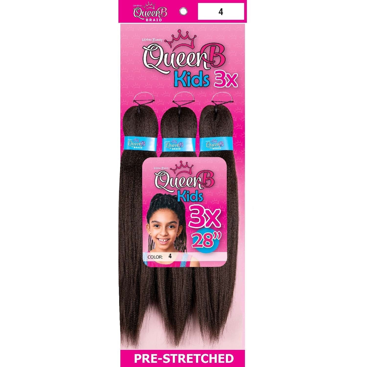 Urban Beauty Queen B Braids Synthetic Pre-Stretched 28 Inch Color 4 Urban Beauty Queen B Braids Synthetic Pre-Stretched 28 Inch Color 4