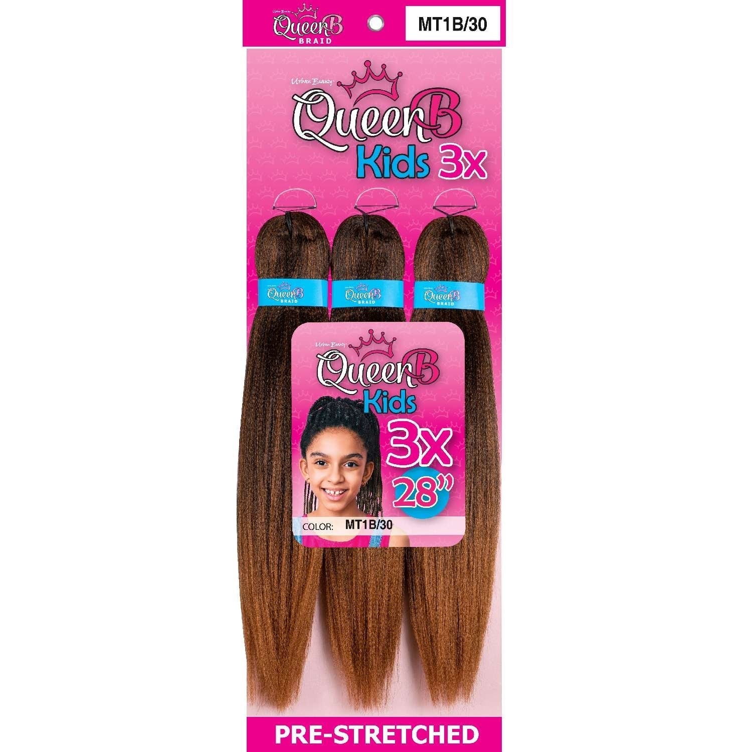 Urban Beauty Queen B Braids Synthetic Pre-Stretched 28 Inch Color Mt1B/30 Urban Beauty Queen B Braids Synthetic Pre-Stretched 28 Inch Color Mt1B/30