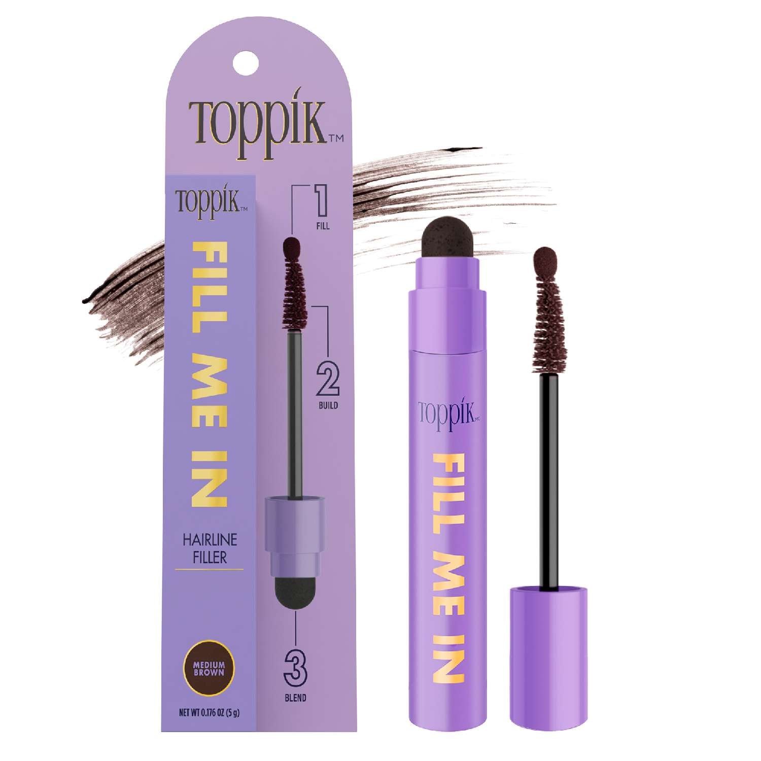 Toppik Fill Me In Hairline Filler Medium Brown Toppik Fill Me In Hairline Filler Medium Brown