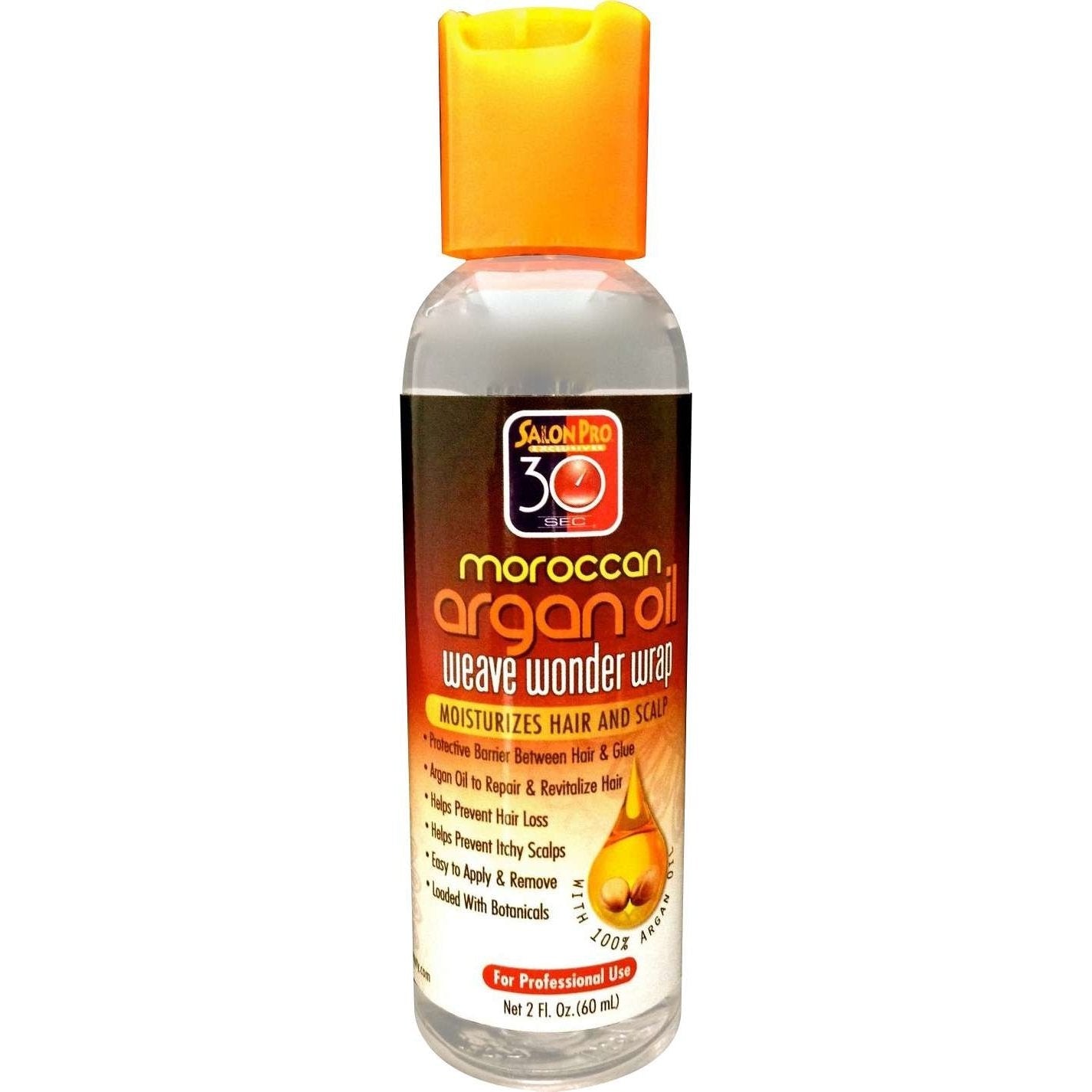 Salon Pro Weave Wond Wrap Argan Oil-Clear 2 Oz Salon Pro Weave Wond Wrap Argan Oil-Clear 2 Oz