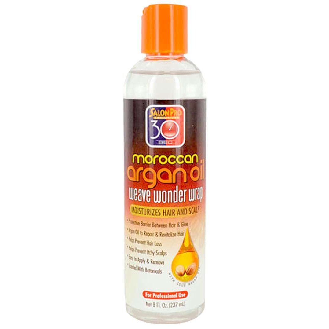 Salon Pro Weave Wond Wrap Argan Oil-Clear 8 Oz Salon Pro Weave Wond Wrap Argan Oil-Clear 8 Oz
