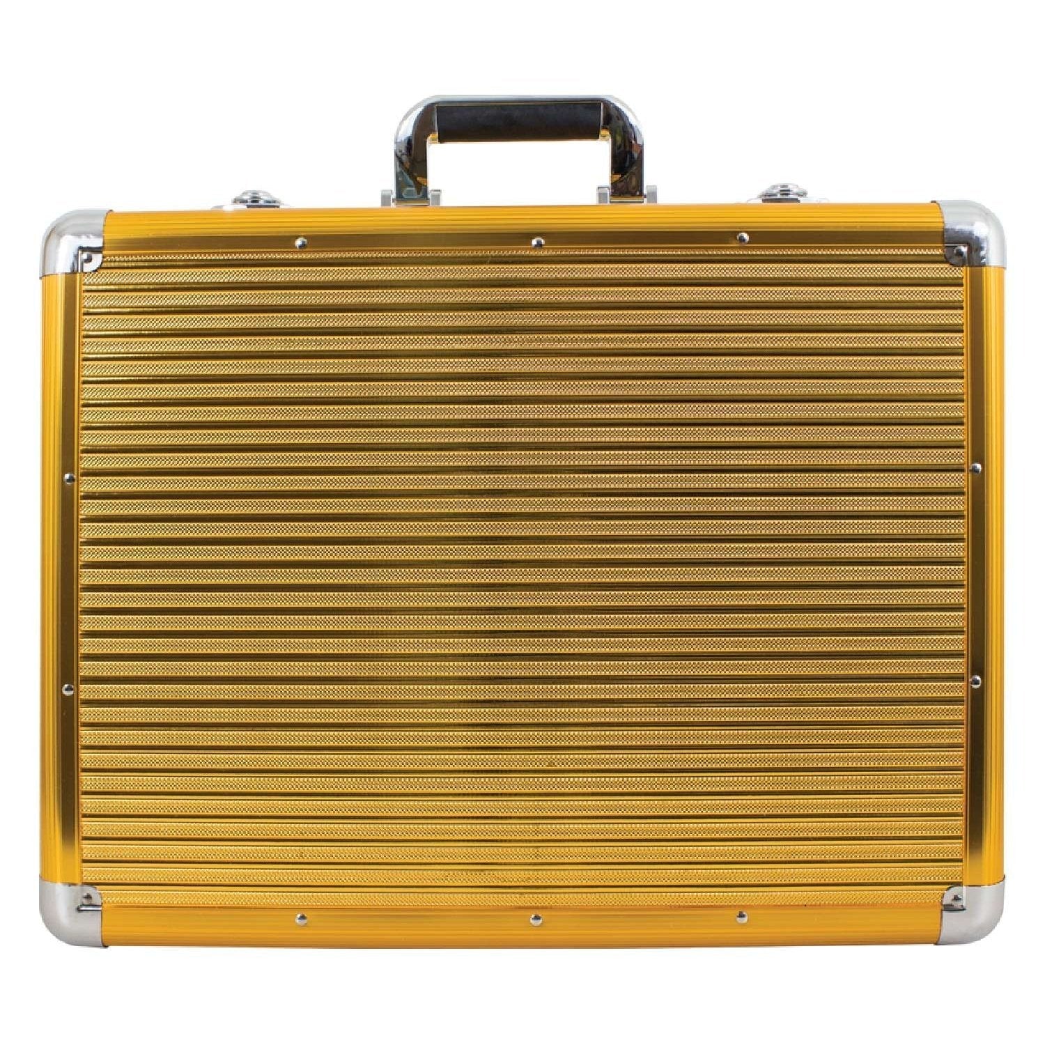 Vincent Hard Back Briefcase Style Large Mastercase Gold Vincent Hard Back Briefcase Style Large Mastercase Gold