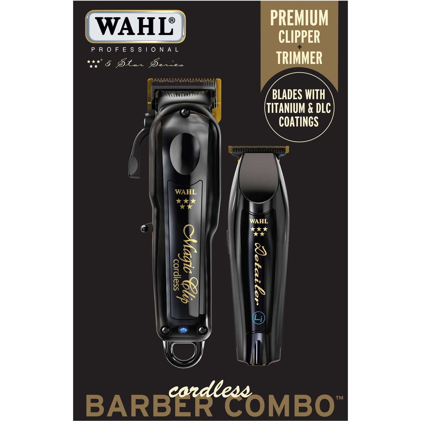 Wahl 5-Star Cordless Combo Cordless Magic Clip And Cordless Detailer Li Wahl 5-Star Cordless Combo Cordless Magic Clip And Cordless Detailer Li
