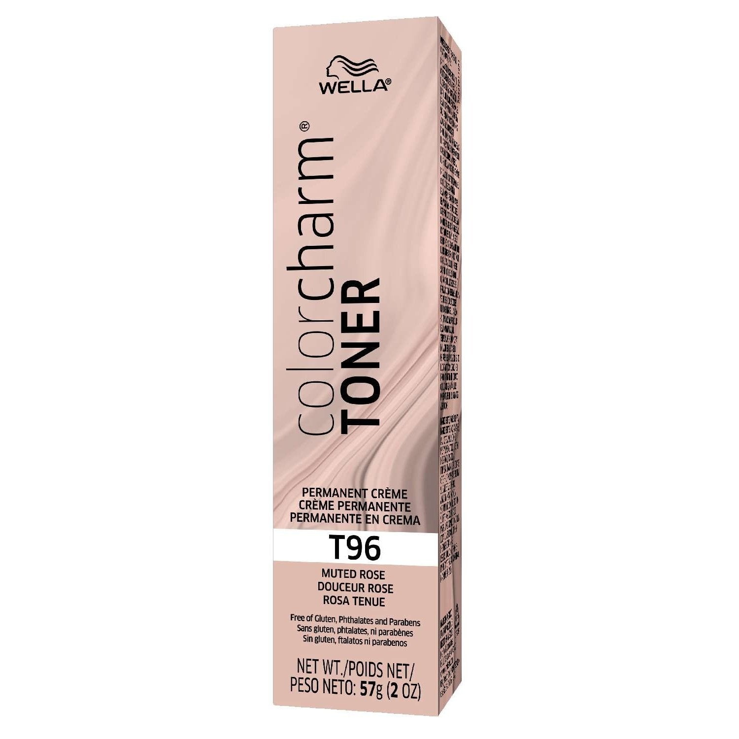 Wella Color Charm Permanent Crme Toner T96 Muted Rose 2.0 Oz Wella Color Charm Permanent Crme Toner T96 Muted Rose 2.0 Oz