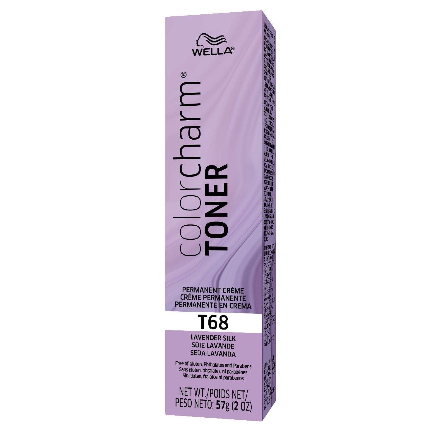 Wella Color Charm Permanent Crme Toner T68 Lavender Silk 2.0 Oz Wella Color Charm Permanent Crme Toner T68 Lavender Silk 2.0 Oz