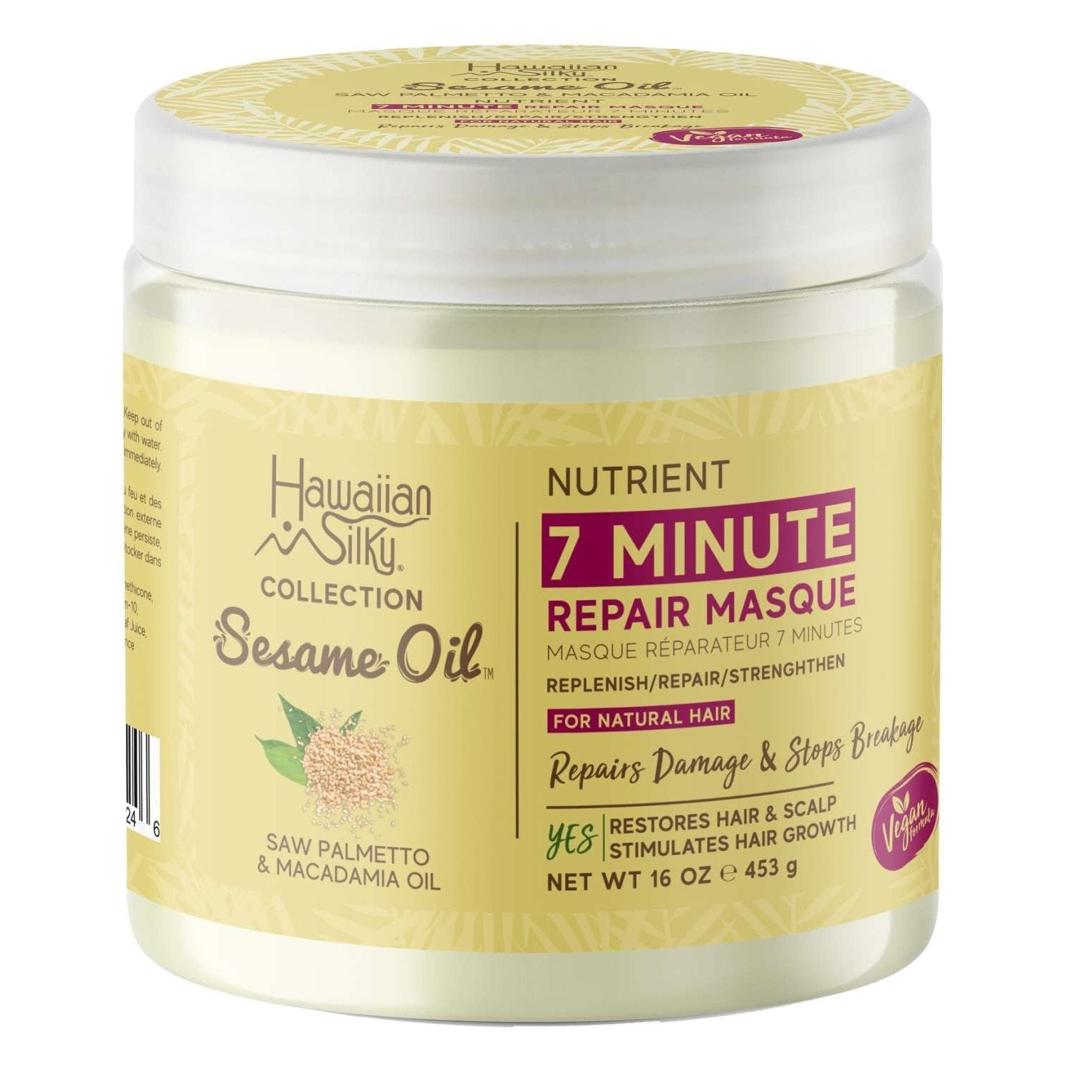 Hawaiian Silky Collection Sesame Oil 7 Minute Repare Masque Hawaiian Silky Collection Sesame Oil 7 Minute Repare Masque