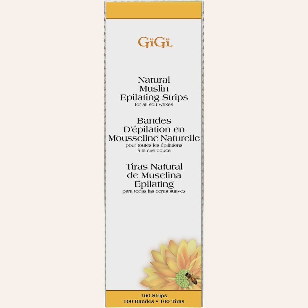Gigi Natural Muslin Epilating Strips Large Gigi Natural Muslin Epilating Strips Large