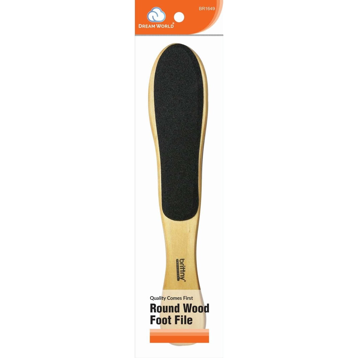 Brittny Foot File Round Wood Handle Brittny Foot File Round Wood Handle