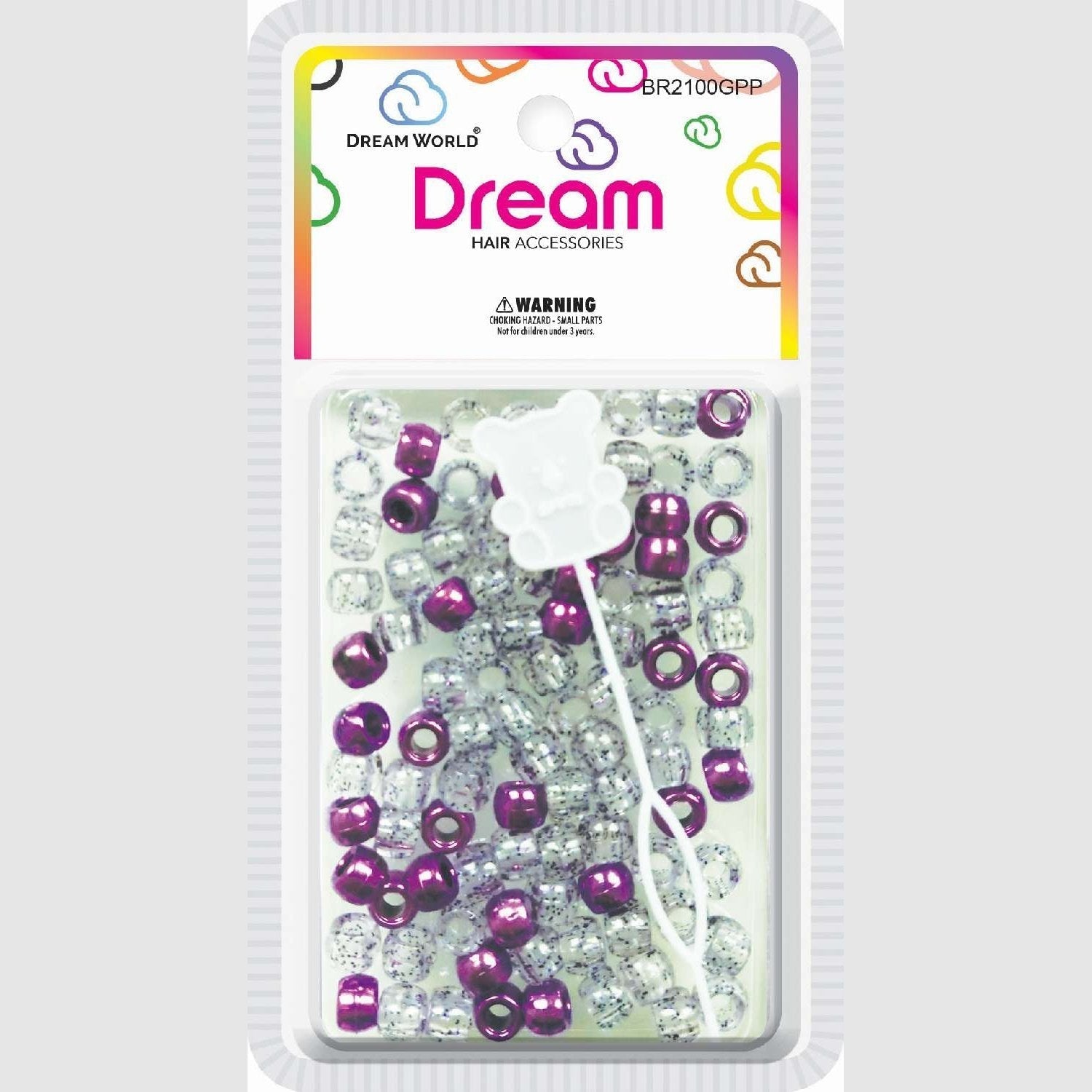 Chloe Bead 2100 Round Glitter Purple Chloe Bead 2100 Round Glitter Purple