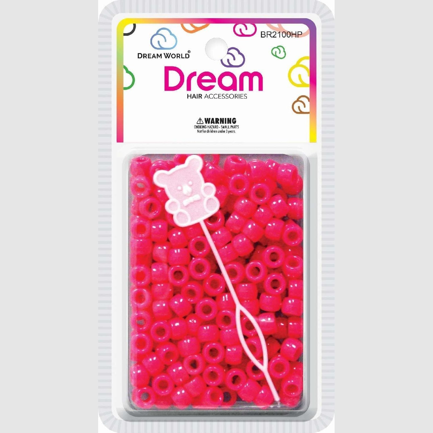 Chloe Bead Round 200 Hot Pink Chloe Bead Round 200 Hot Pink
