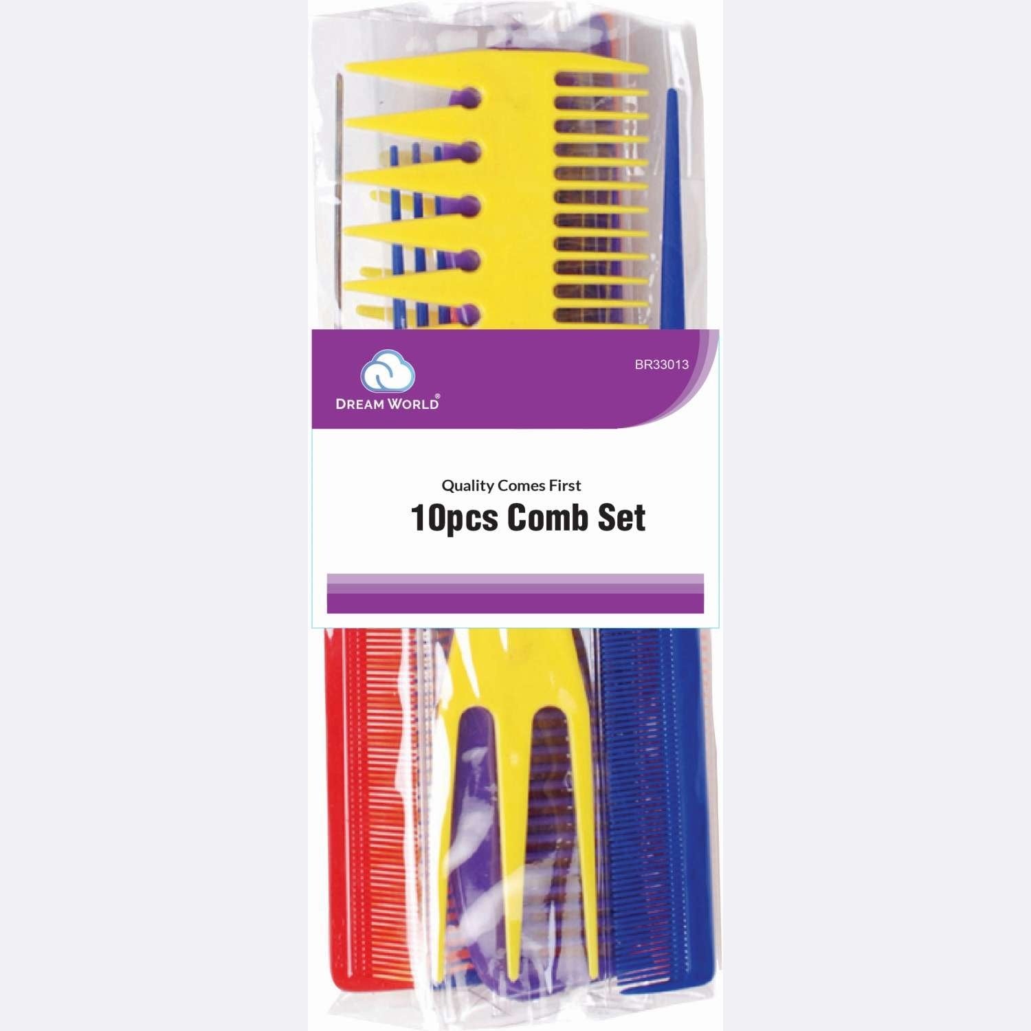 Brittny 10-Piece Comb Set Assorted Brittny 10-Piece Comb Set Assorted