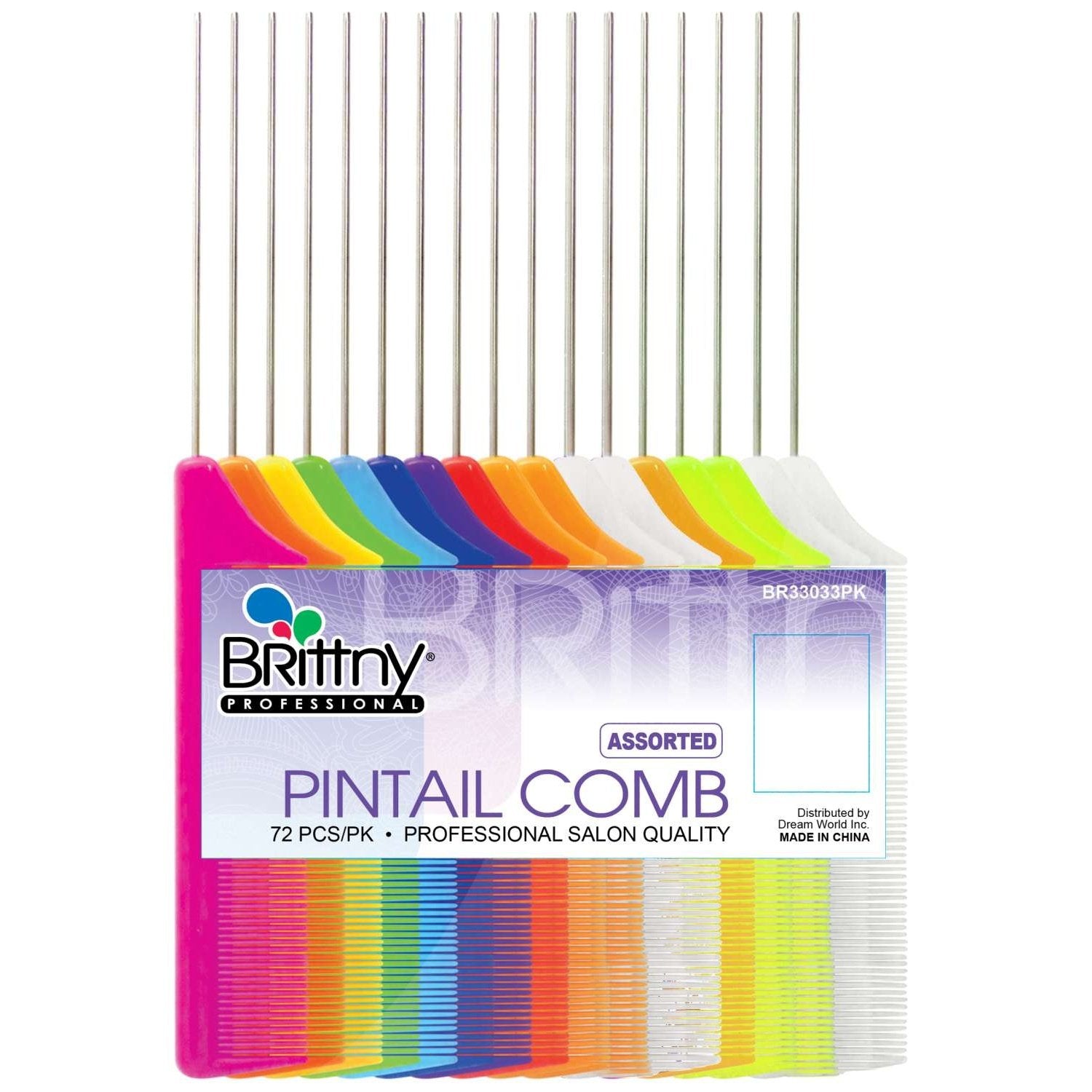 Brittny Bulk Pin Tail Comb 72-Piece Pack Brittny Bulk Pin Tail Comb 72-Piece Pack