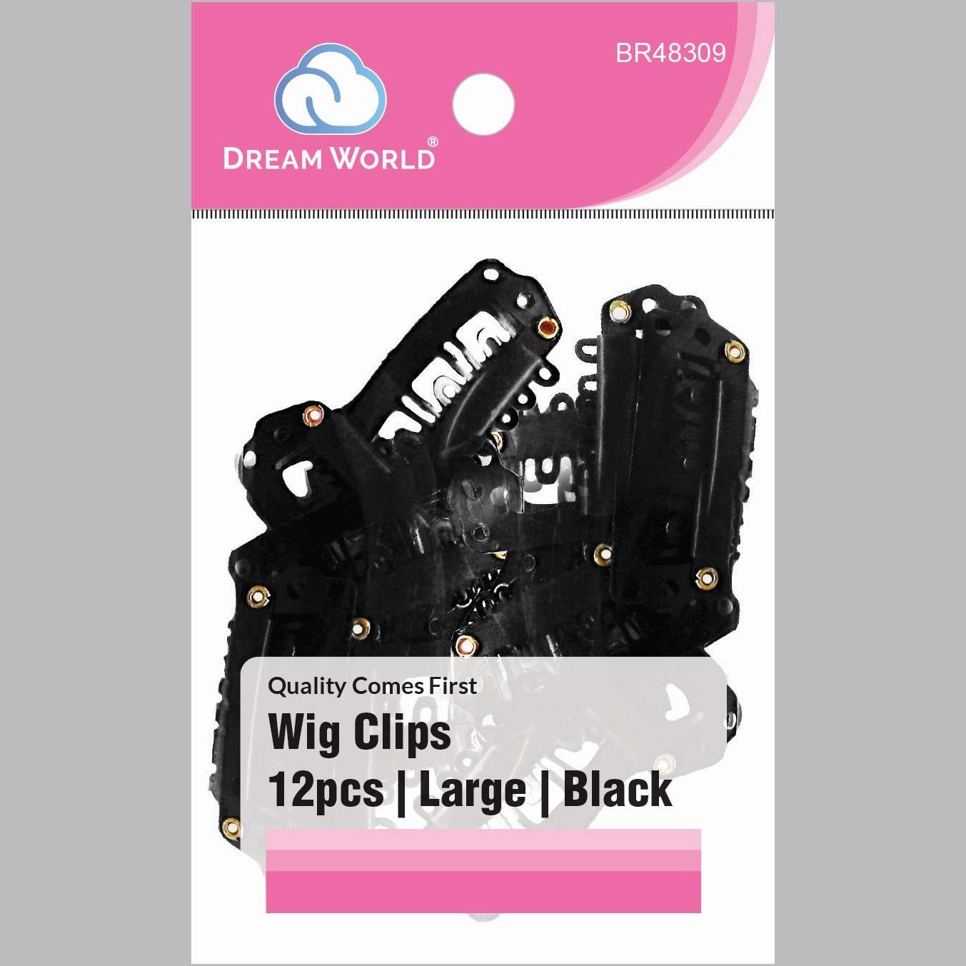 Brittny Wig Clip 12Pc Black Brittny Wig Clip 12Pc Black