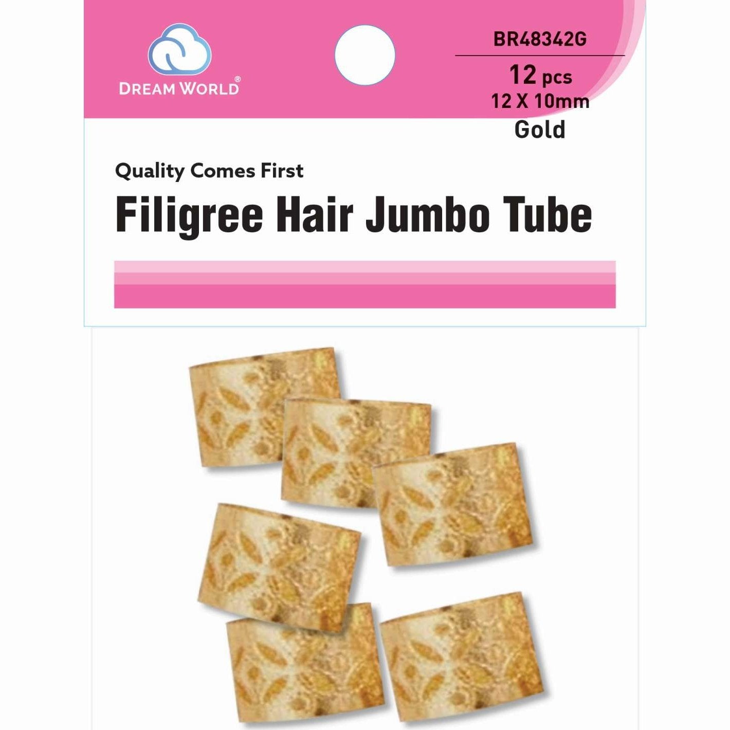 Brittny Hair Accessories Filigree Tube Jumbo Brittny Hair Accessories Filigree Tube Jumbo