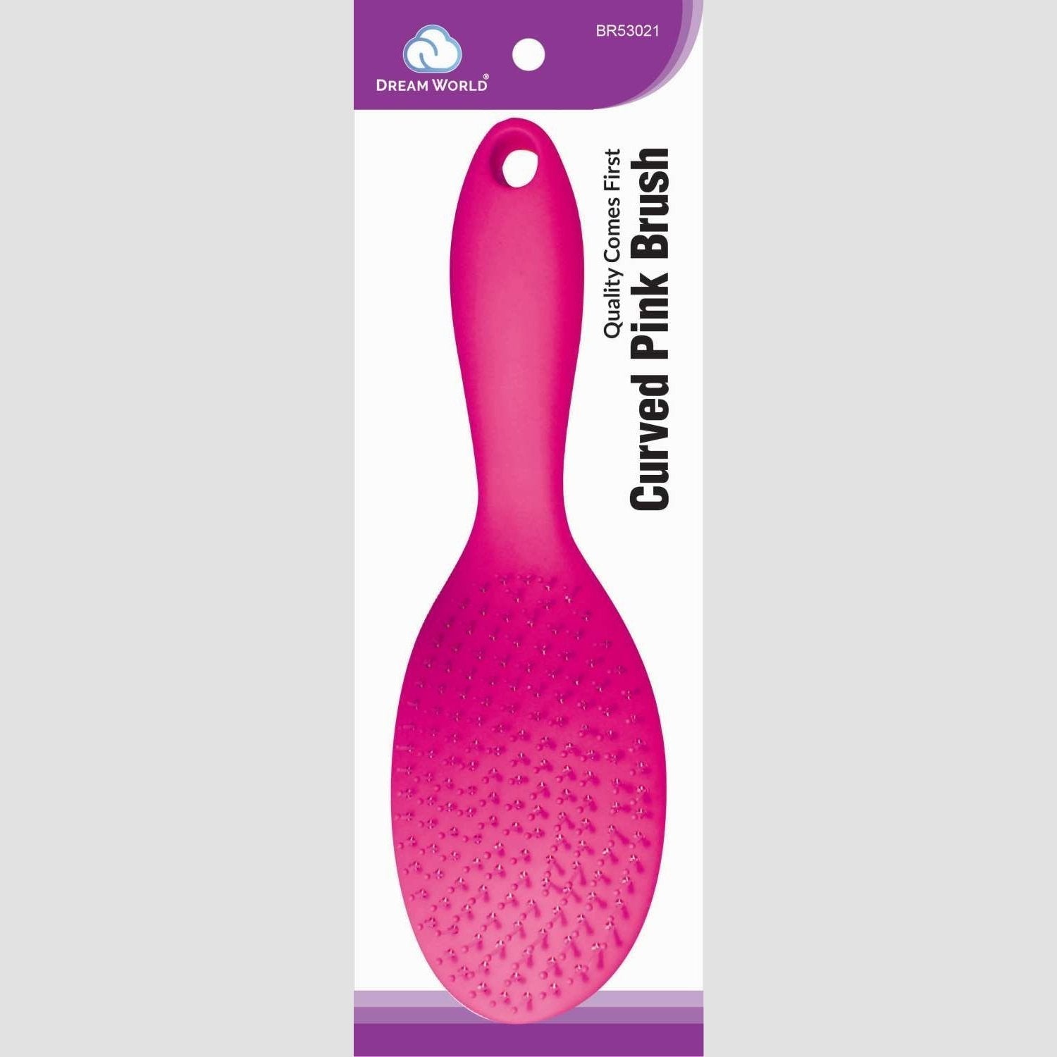 Brittny Brush Curved Pink Brittny Brush Curved Pink