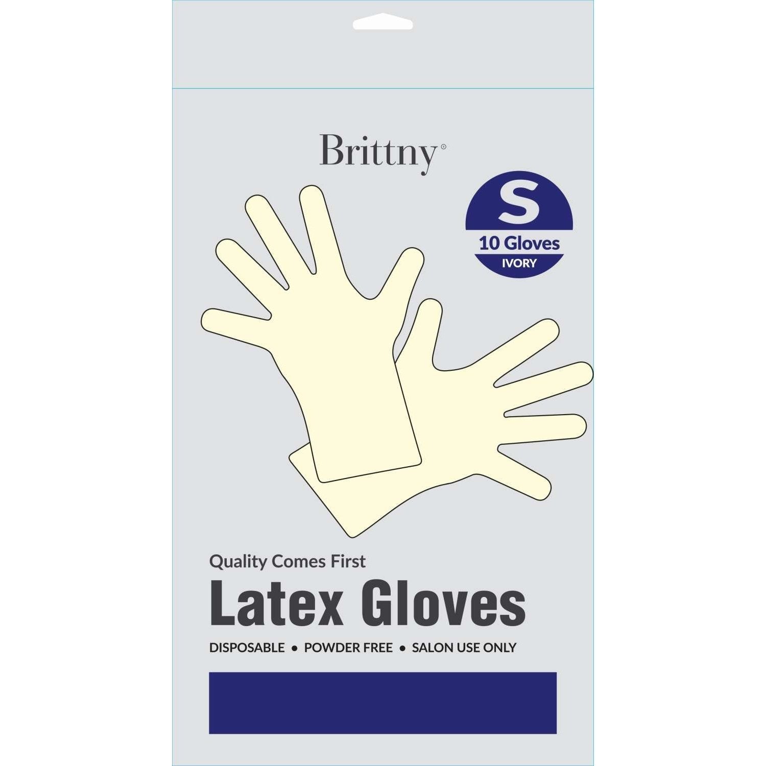 Brittny Latex Gloves 10 Pieces Pack Small Brittny Latex Gloves 10 Pieces Pack Small