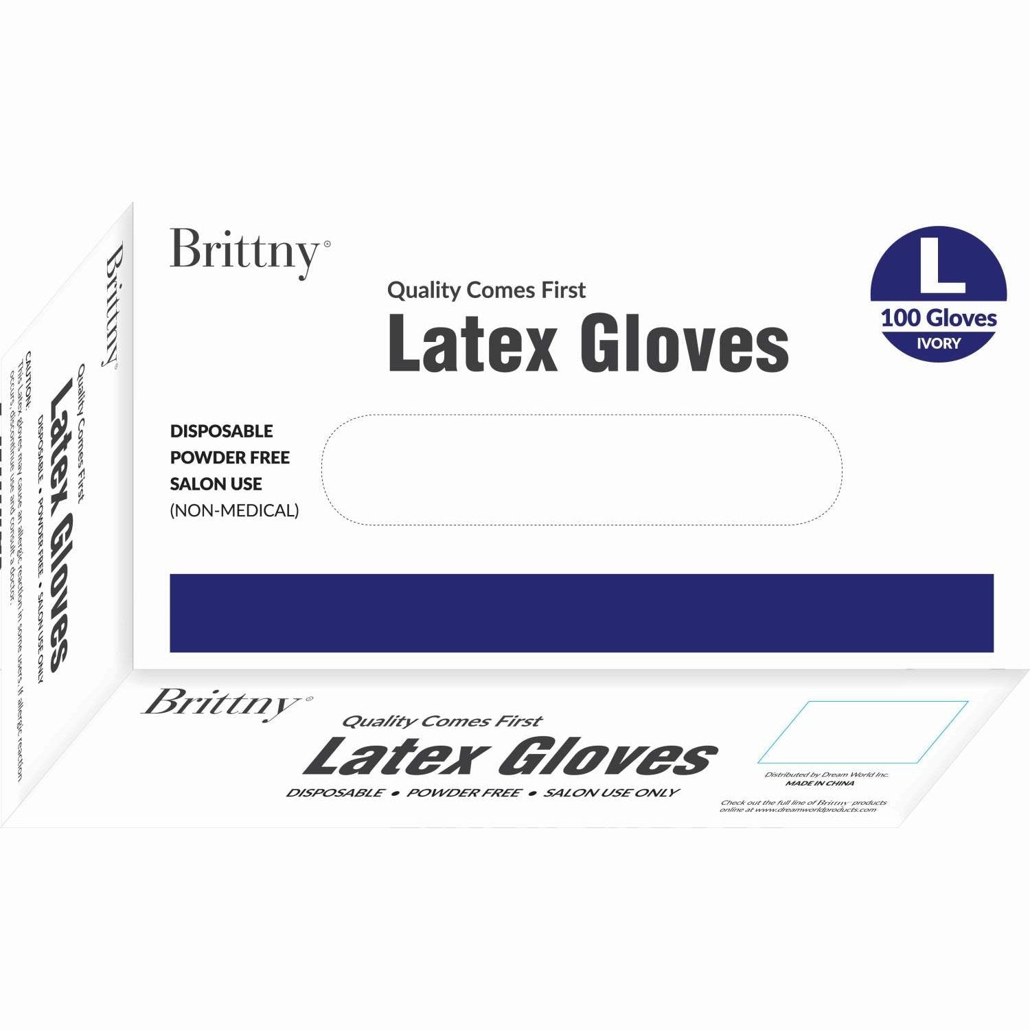 Brittny Latex Gloves 100Box Large Brittny Latex Gloves 100Box Large