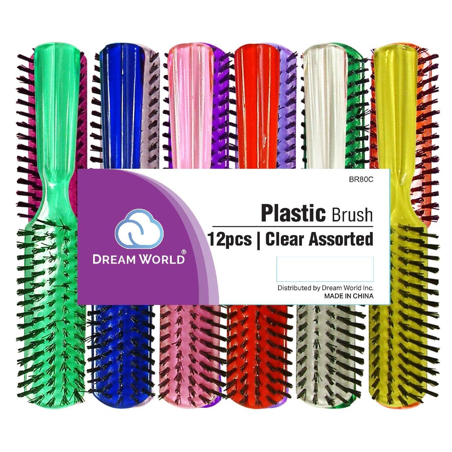 Brittny Plastic L-80 Brush Assorted Clear Colors Brittny Plastic L-80 Brush Assorted Clear Colors