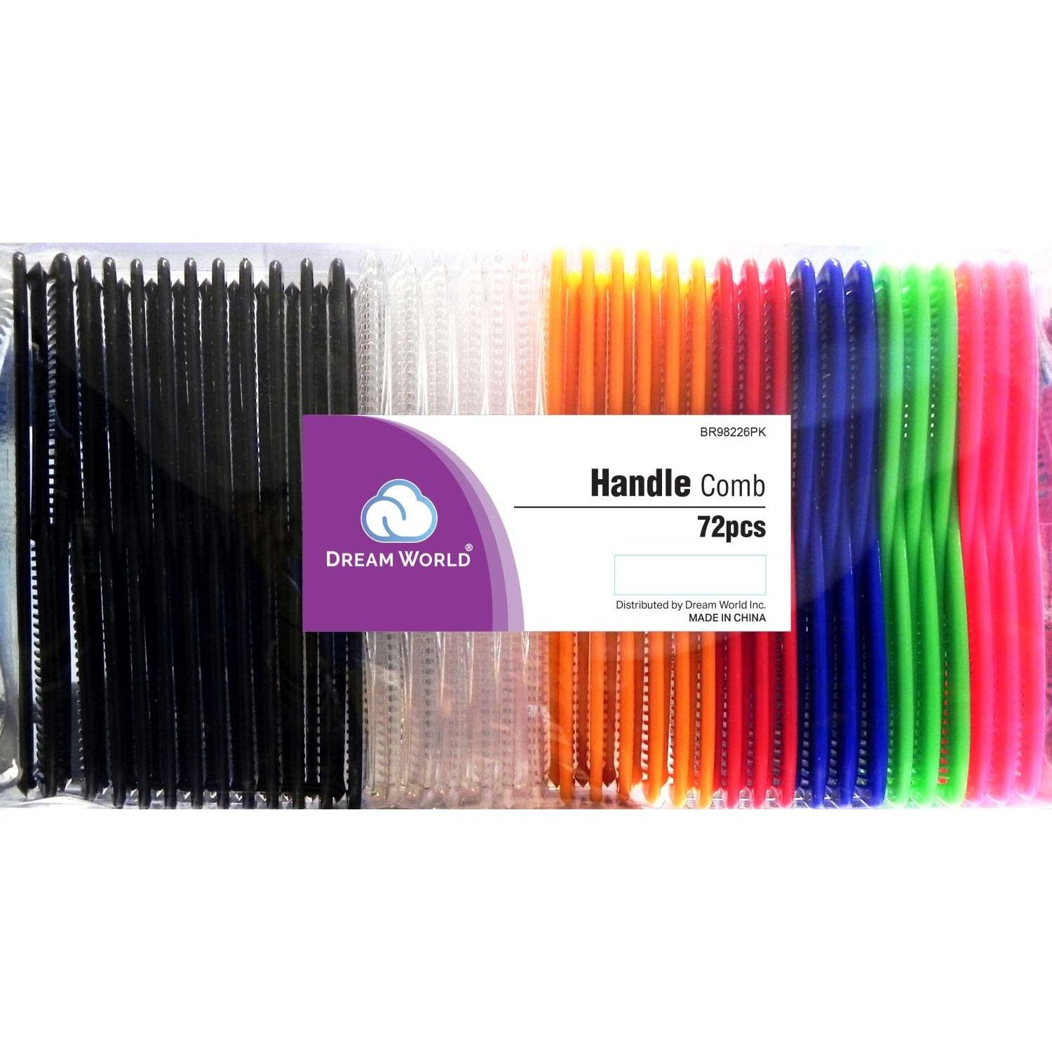 Brittny Bulk Handle Comb 72-Piece Pack Brittny Bulk Handle Comb 72-Piece Pack