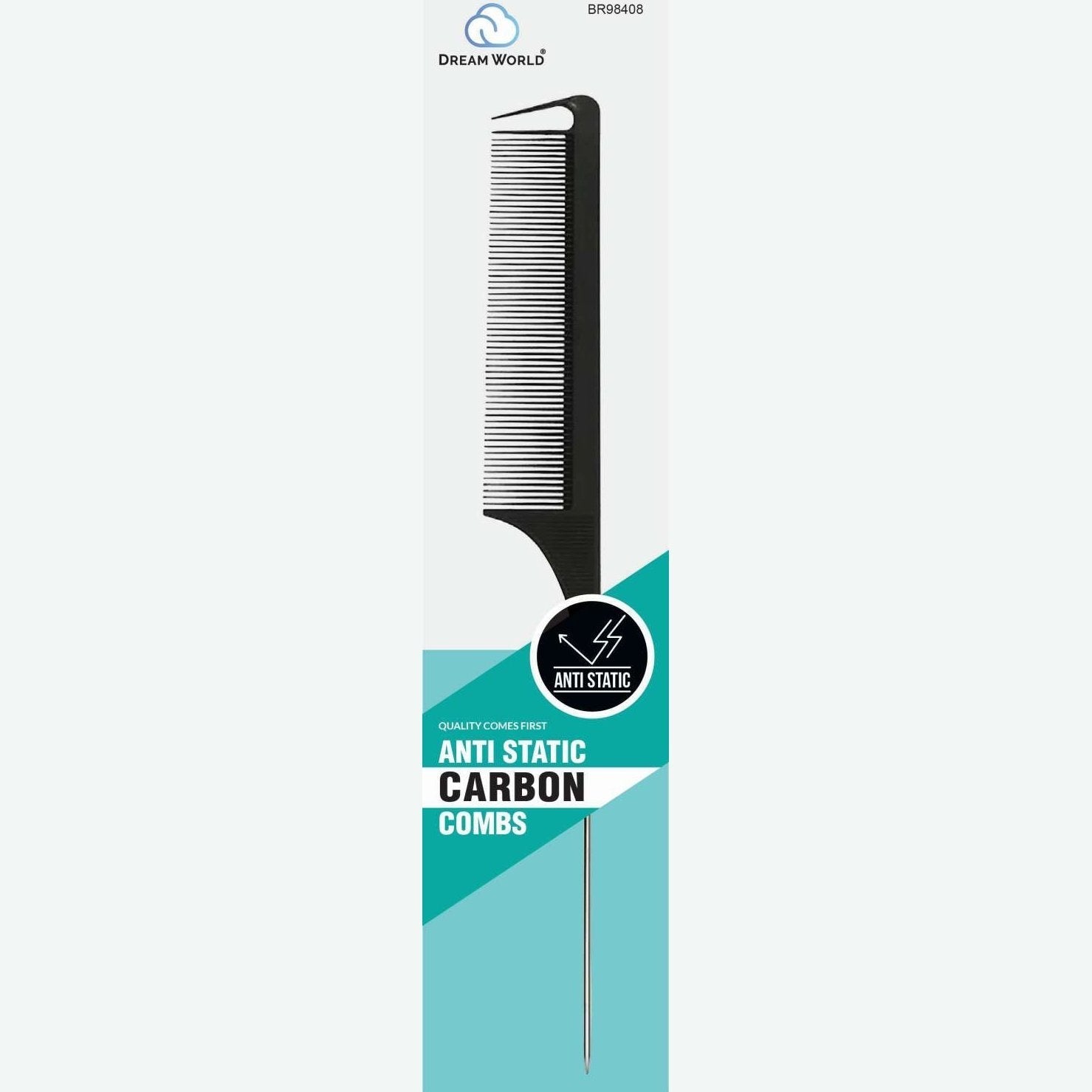 Brittny Comb Carbon Anti Static Parting Pin Tail Brittny Comb Carbon Anti Static Parting Pin Tail