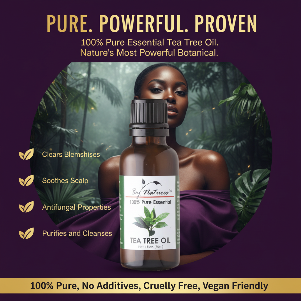 By Natures 100% Pure Essential Tea Tree Oil By Natures Tea Tree Oil - Hero