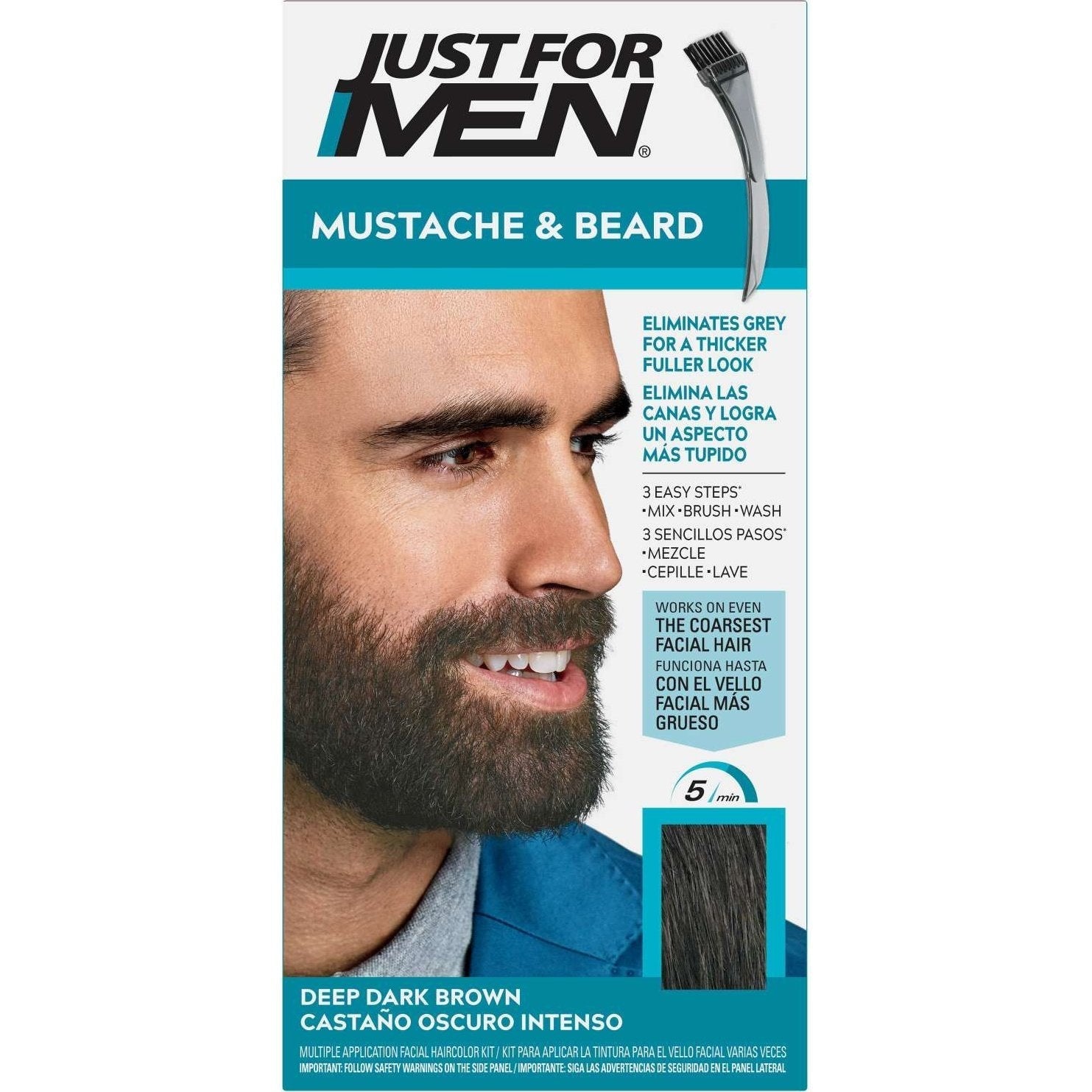 Just For Men Mustache Beard M-46 Deep Dark Brown Just For Men Mustache Beard M-46 Deep Dark Brown