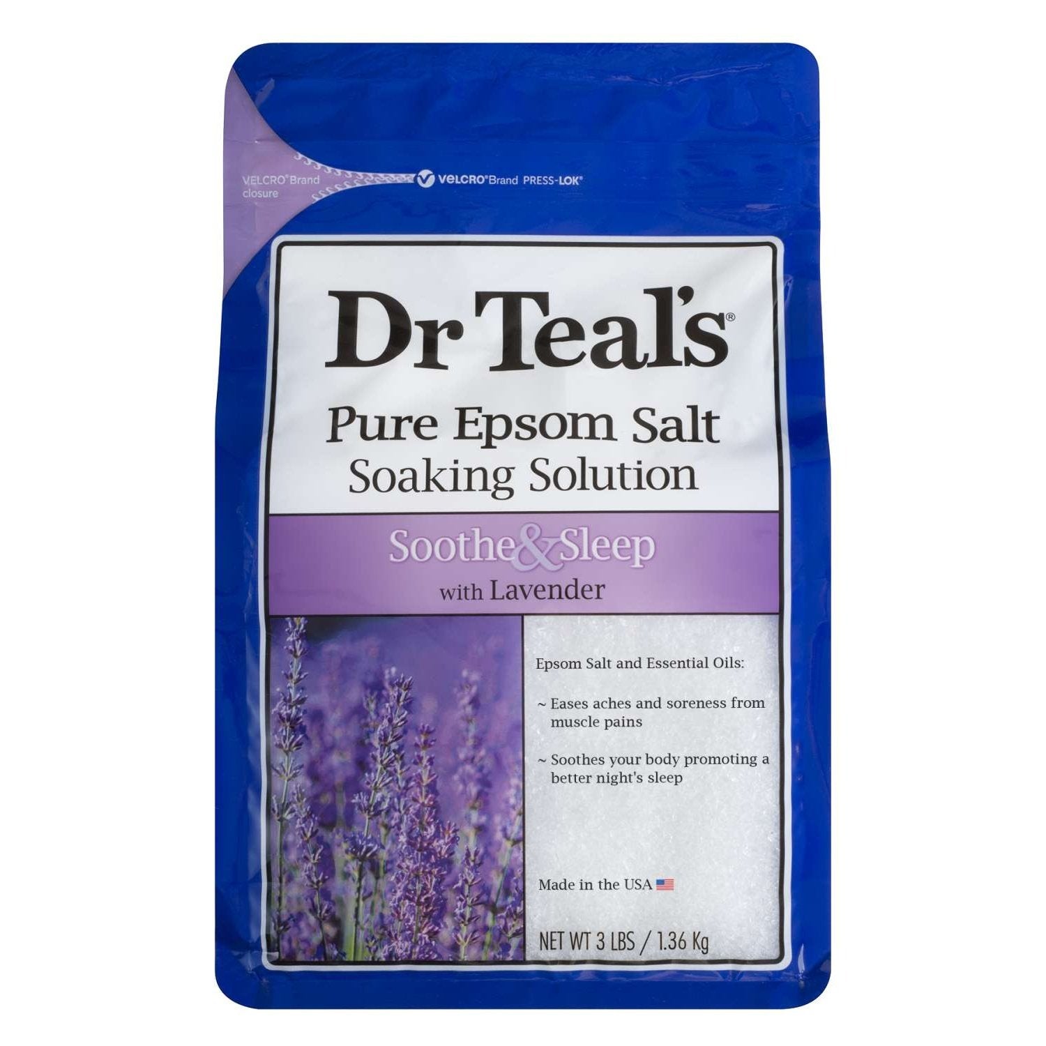 Dr Teals Soothe Sleep With Lavender Pure Epsom Salt Soaking Solution Dr Teals Soothe Sleep With Lavender Pure Epsom Salt Soaking Solution