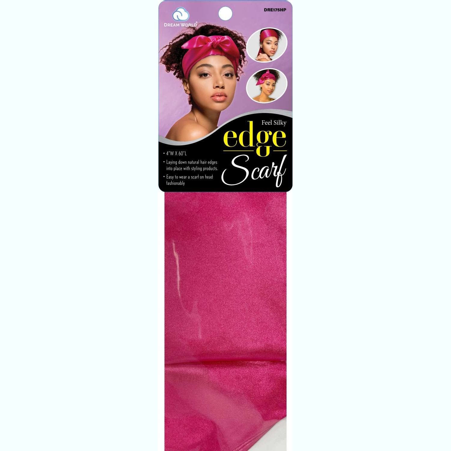 Dream Women Scarf Satin Edge Hot Pink Dream Women Scarf Satin Edge Hot Pink