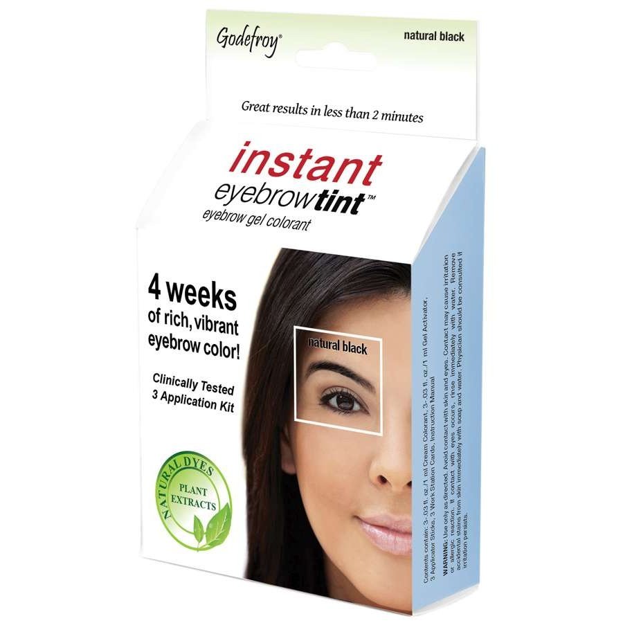 Instant Eyebrow Tint Sensitive - Three App Kit - Natural Black Instant Eyebrow Tint Sensitive - Three App Kit - Natural Black